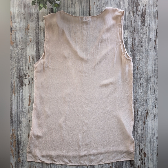 Equipment Femme 100% Silk Tunic Otis Tank Nude Women's Large - Picture 5 of 6